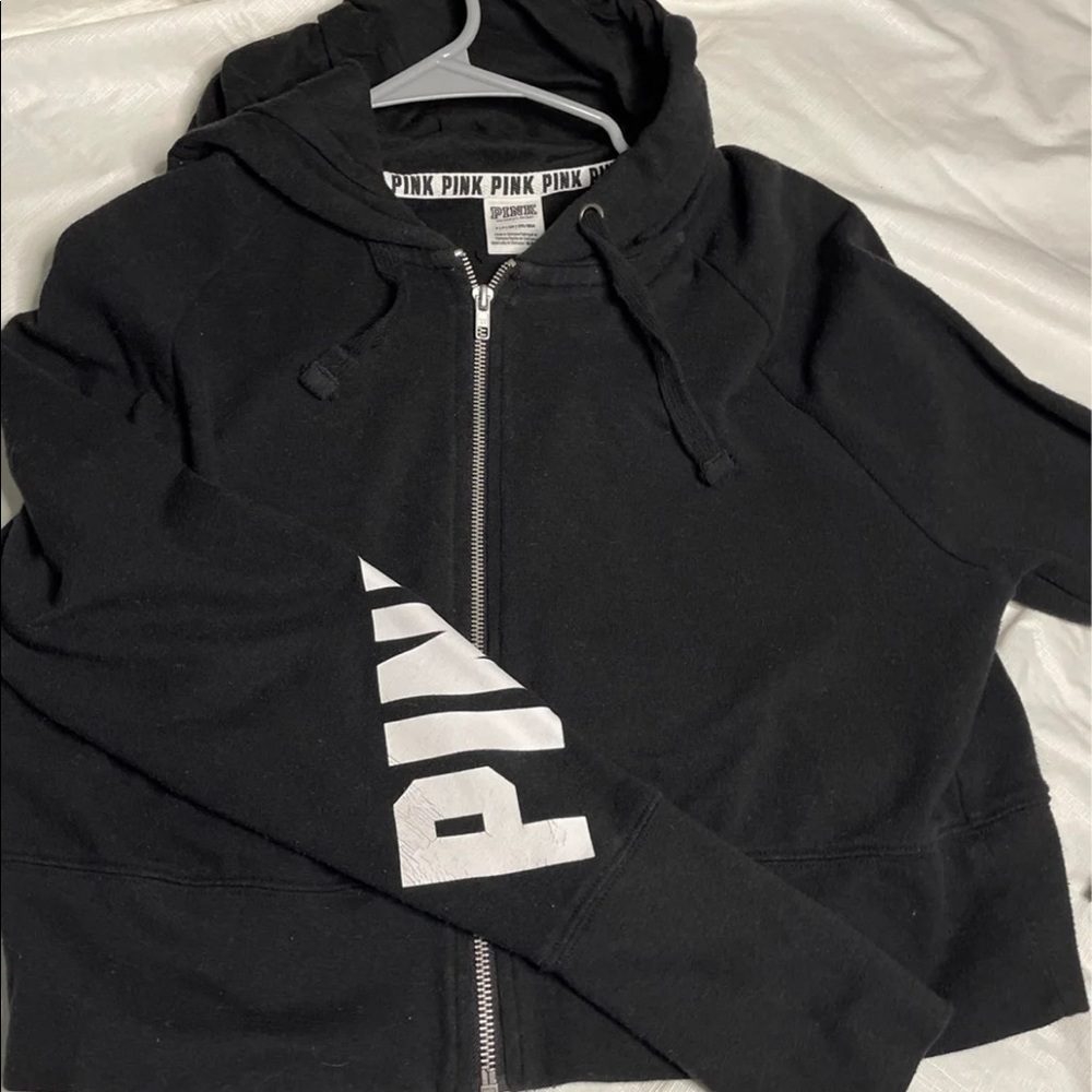 Vicorias Secret Pink zip up hoodie